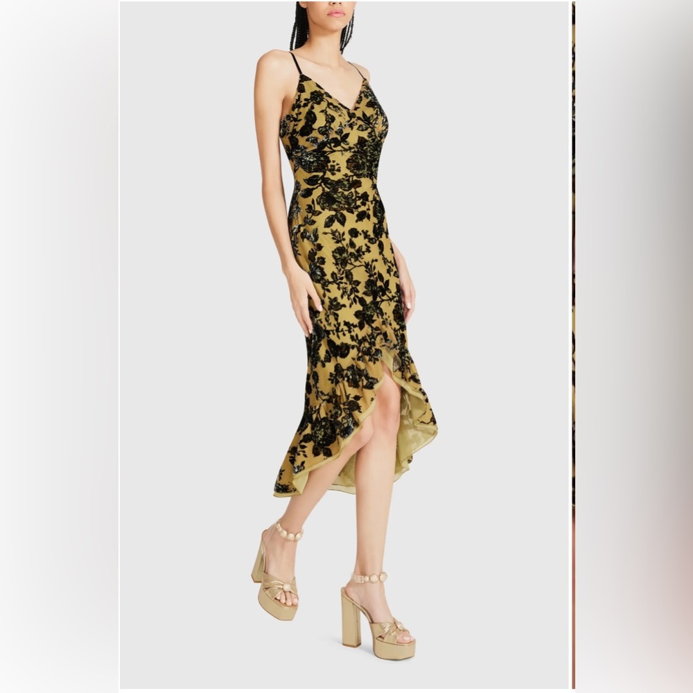 Betsy John velvet burnout dress